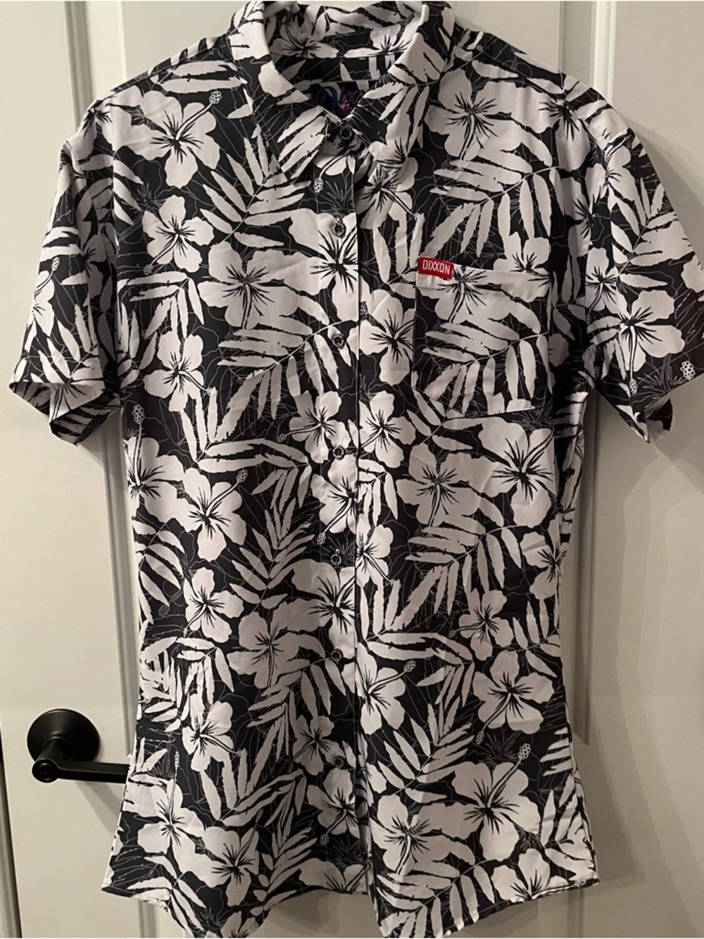 DIXXON Black & White Floral Button-Down Shirt